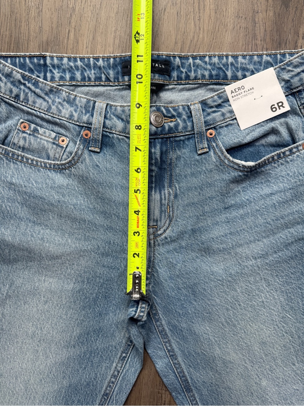 Aeropostale Baggy Flare Non Stretch Jeans - Brand New - Size 6 Reg - Picture 7 of 12